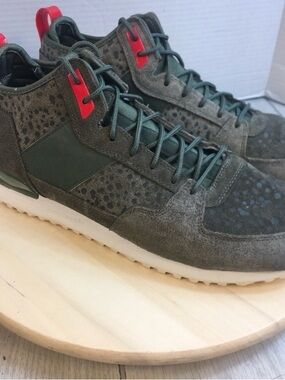 Adidas Men Military Trail Runner olive Green Shoes Sneakers Sz 13